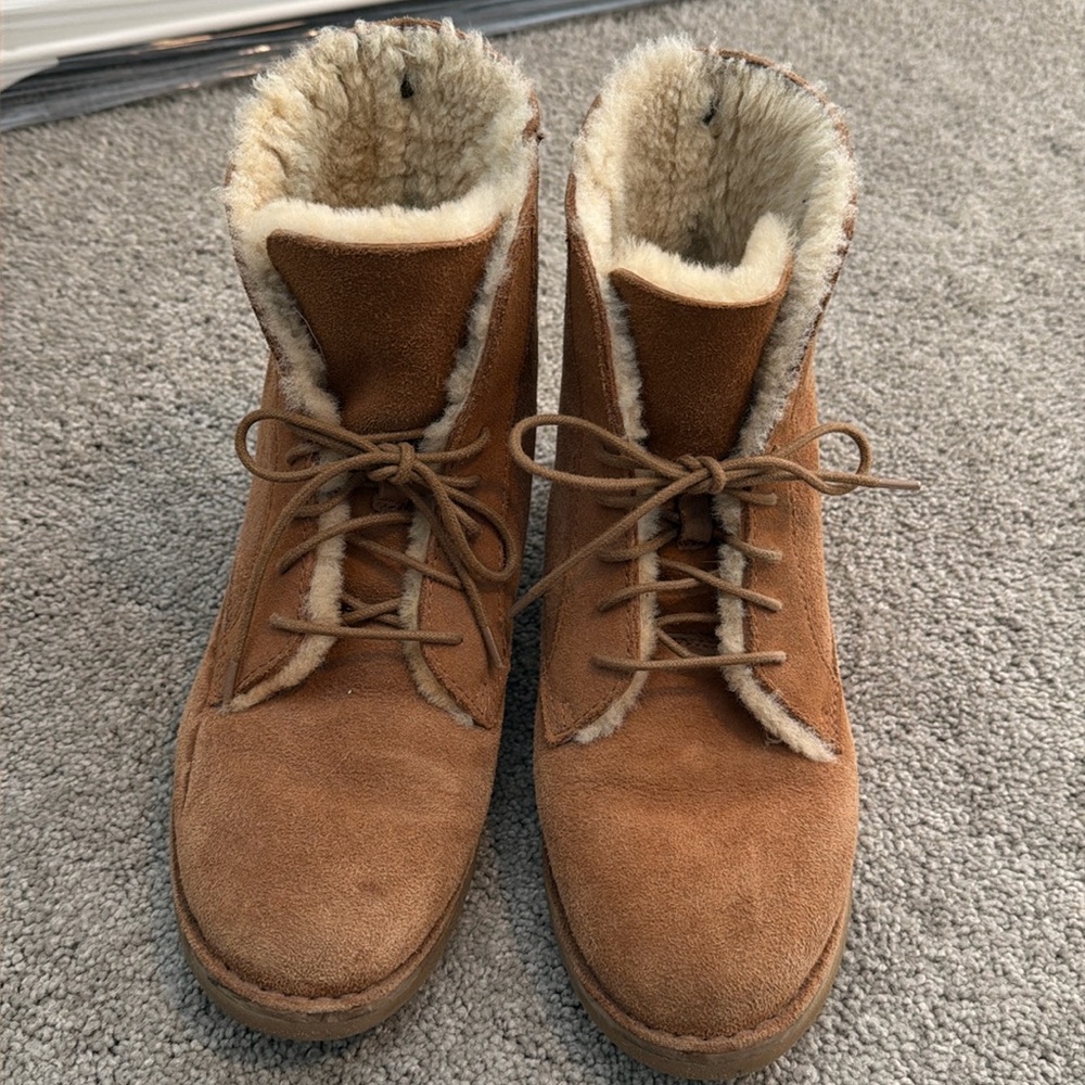 Ugg Lace Up Boots - Size 9